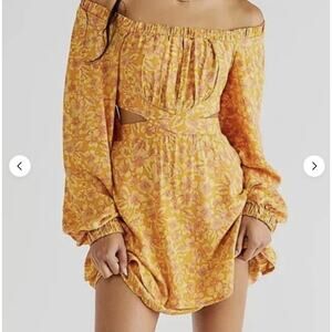 Free People Jael Printed Mini Dress